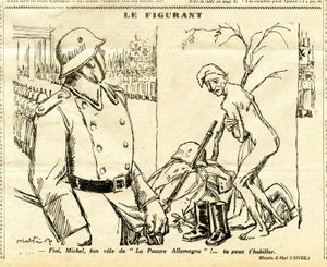 Candide, Satirical em P&B de Jules Abel Faivre