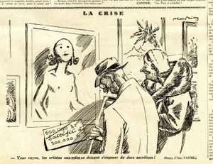 Candide, Satirical em P&B de Jules Abel Faivre