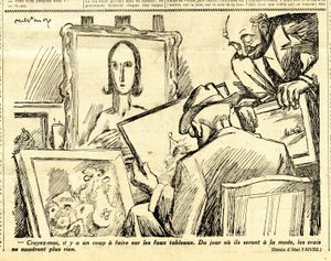 Candide, Satirical em P&B de Jules Abel Faivre