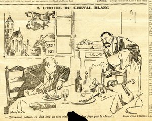 Candide, Satirical em P&B de Jules Abel Faivre