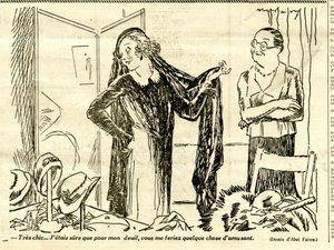 Candide, Satirical em P&B de Jules Abel Faivre