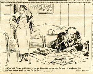 Candide, Satirical em P&B de Jules Abel Faivre