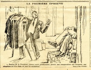 Candide, Satirical em P&B de Jules Abel Faivre