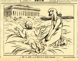 Candide, Satirical em P&B de Jules Abel Faivre