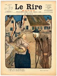 Capa de "The Red Laughter", Satirical in Colors de Jules Abel Faivre