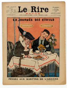 Capa de "The Red Laughter", Satirical in Colours de Jules Abel Faivre