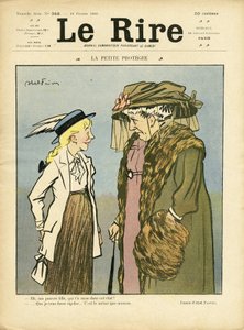 Ilustração de Abel Faivre (1867-1945) para a capa do Le Lire de Jules Abel Faivre