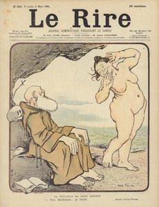 A tentação de Santo Antônio, ilustração para Le Rire