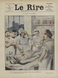 A aula de anatomia. Ilustração para Le Rire