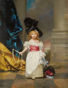 Retrato de Therese Girard com três anos e sete meses, 1882 de Jules Adolphe Goupil
