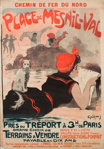 Ferroviária do Norte. Praia de Mesnil-Val, 1901. de Jules Alexandre Grün