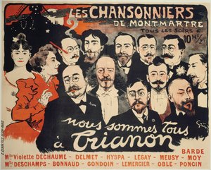 Os compositores de Montmartre, c. 1890. de Jules Alexandre Grün