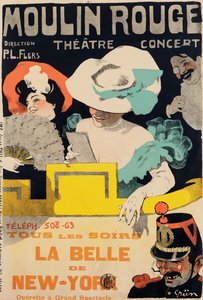 Moinho Vermelho. A beleza de Nova York, c. 1895. de Jules Alexandre Grün