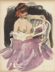 Reflexão simples (cor litho) de Jules Alexandre Gruen or Grun