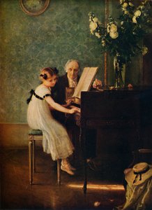 A lição de música, século XVIII