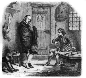 Pierre Corneille (1606-1684) no aforrador. Gravura de Jules Duvaux de Jules Antoine (after) Duvaux