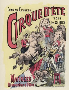 Cartaz de circo (cor litho)