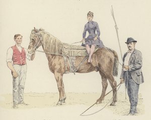 Treinadores de cavalos (cor litho) de Jules Arsene (after) Garnier