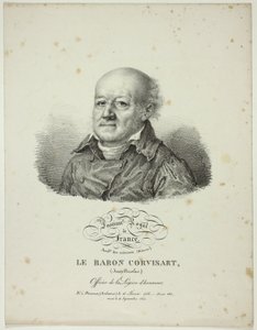 Retrato de Jean-Nicolas, Barão de Corvisart de Jules Boilly
