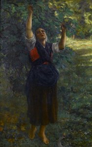 Francês: Cueilleuse de figues de Jules Breton