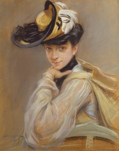 Retrato de Madame Cayron, a esposa dos artistas