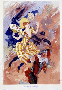 Carnaval - por Jules Cheret, por volta de 1890 de Jules Cheret