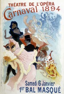 Cartaz de Cherret para o Carnaval de 1894 no Theatre de l