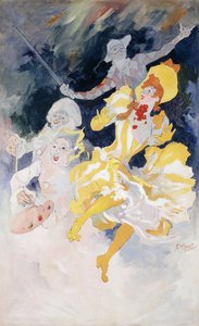 O arco-íris; O arco-íris, c.1894 de Jules Cheret