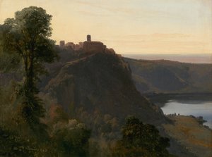 Vista do Lago Nemi, 1843.