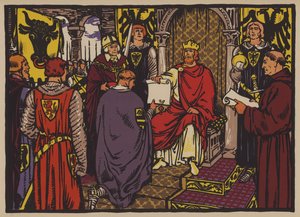 O Santo Imperador Romano Henrique VII concedendo o imediatismo imperial ao Cantão de Uri