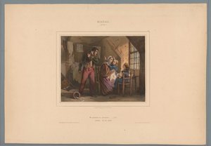 Pobre trabalhador regressa a casa sem remuneração
Miséria (30 ans) (título sobre o objecto)
Virtudes e vícios (título da série)
Vice et Vertu, álbum moral (...) (título da série) de Jules  David