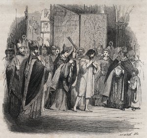 Penitência de Raymond VI, conde de Toulouse - Em 22/06/1209 Raymond VI Conde de Toulouse, excomungado pelo Papa Inocêncio III (Milon legat du pope) por não perseguir os cátaros, acusado de ser o instigador do assassinato de Pierre de Castelnau, fez um de Jules David