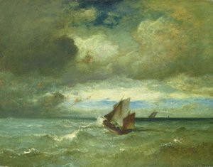 Mar agitado de Jules Dupré