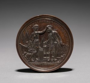Medalha: anverso de Daniel Morgan. de Jules Dupré