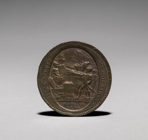 Medalha: Cinco Sols emitidos por Monneron Brothers, Paris, anverso de 1792. de Jules Dupré
