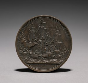 Medalha: John Paul Jones reverso. de Jules Dupré