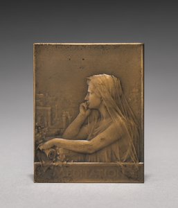 Anverso do medalhão. de Jules Dupré