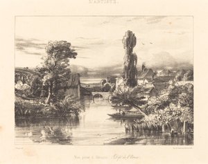 Vista em Alençon de Jules Dupré