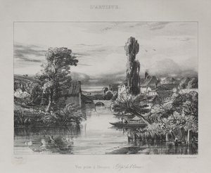 Vista perto de Alençon, 1839. de Jules Dupré
