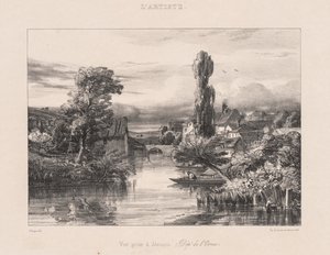 Vista tirada em Alençon de Jules Dupré