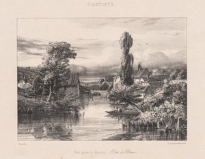 Vista tirada em Alençon Vista tirada em Alençon, 1839. de Jules Dupré