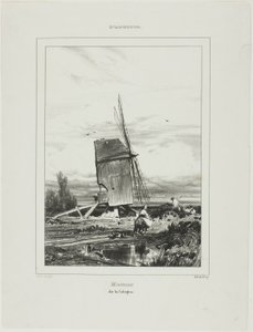 Moinho de vento de Sologne de Jules Dupré