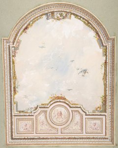 Desenhe para um tecto um céu trompe l
