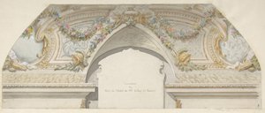 Design para o Hôtel de Trevise, Paris, segunda metade do século XIX. Criadores: Jules-Edmond-Charles Lachaise, Eugène-Pierre Gourdet. de Jules Edmond Charles Lachaise and Eugène Pierre Gourdet