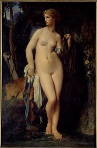 Diane Painting de Jules Elie Delaunay (1828-1891) 1872 Sun. 1,47x0,94 m Paris, musee d