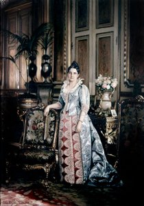 Retrato da Sra. Carnot vestindo um vestido que vale a pena