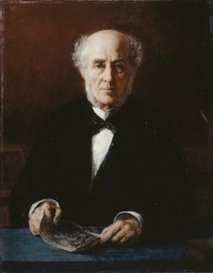 Retrato do escritor Étienne Arago 1802-1892, 1882. de Jules Emmanuel Valadon