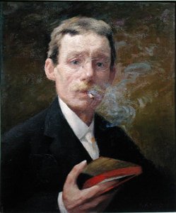 Auto-retrato, Fumo (quarto verde) 1919