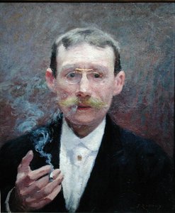 Auto-retrato, Fumador