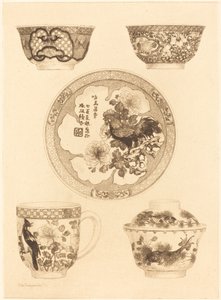 Cinco peças da China de Jules Ferdinand Jacquemart
